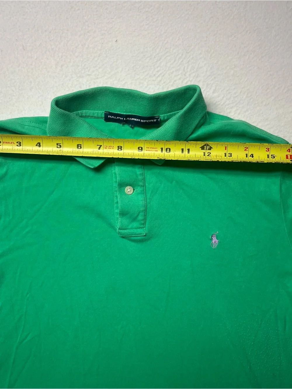 Ralph Lauren Sport Men's Green Polo Shirt Embroidered Logo Size M